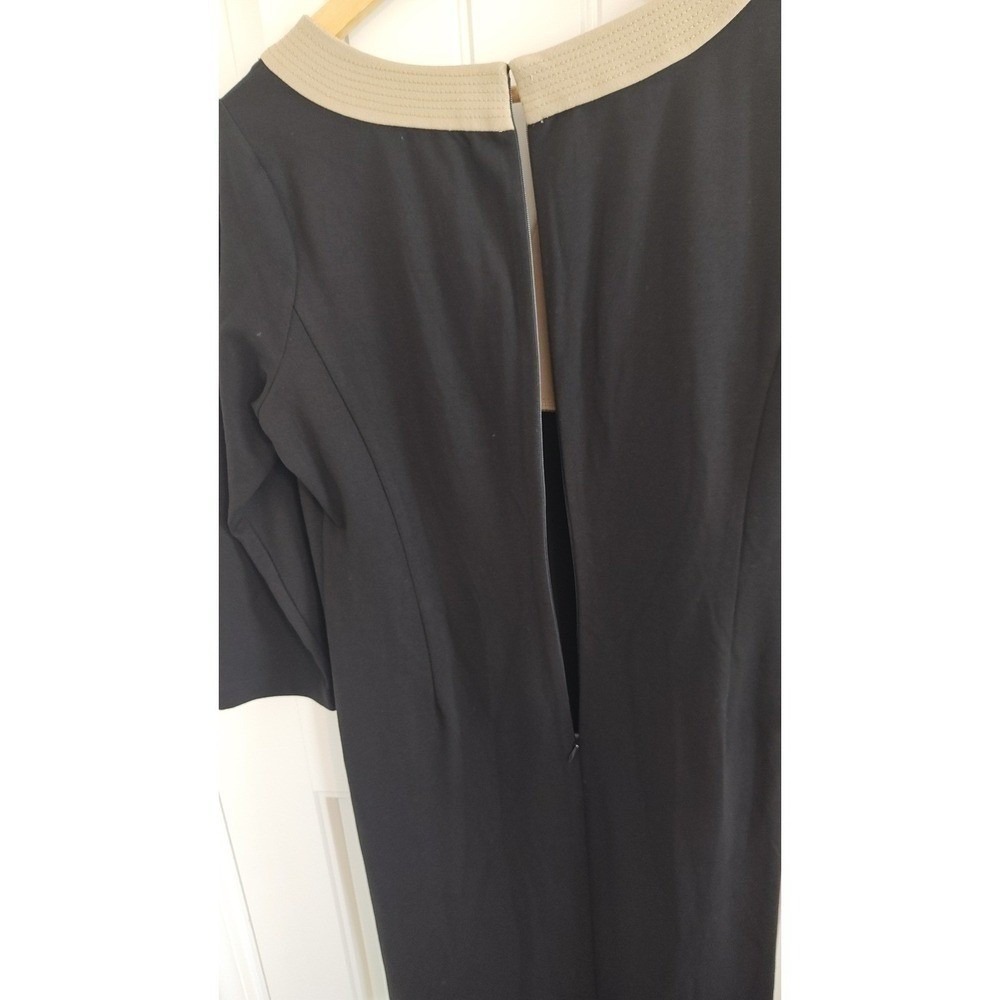 Talbots Petites Sheath Dress Size 8P Black Tan Used Professional Career‎ Office - Picture 11 of 16